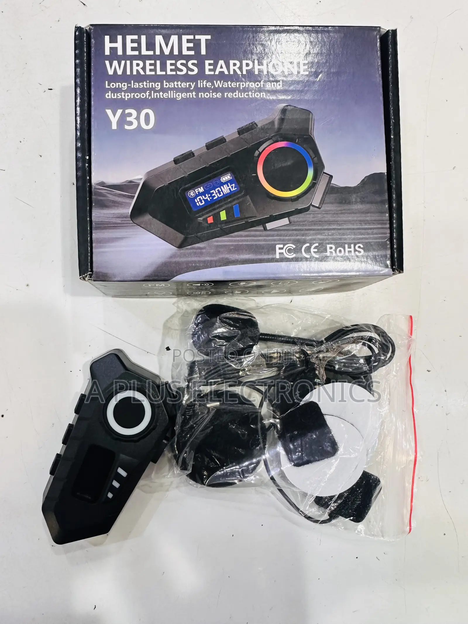Y30 Helmet Wireless Earphone – Strong Signal Easy Installation