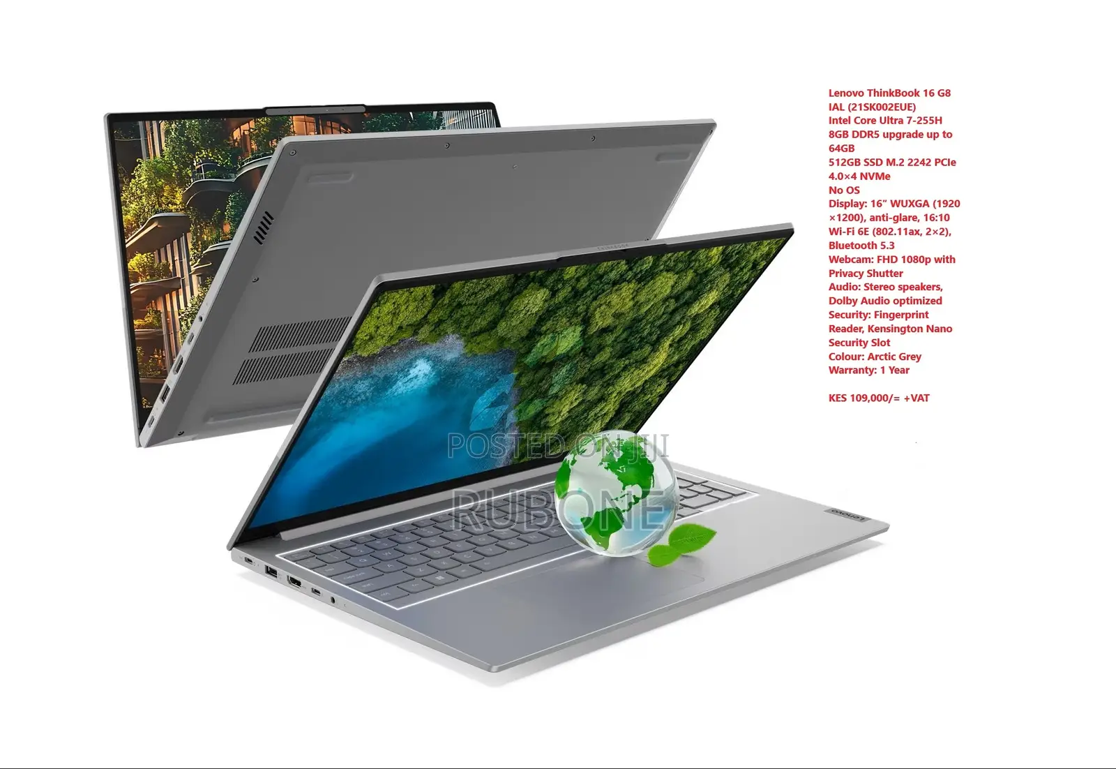 New Laptop Lenovo 8GB Intel Core Ultra 7 SSD 512GB