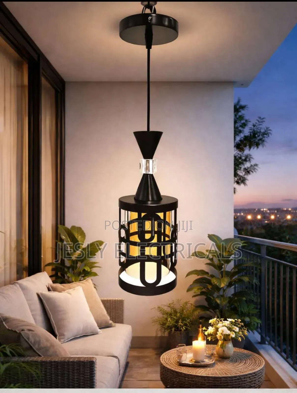 Modern Black Pendant Light