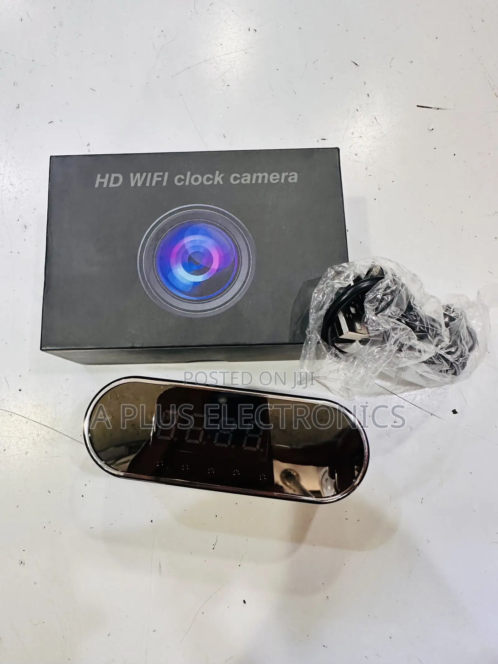 Digital Clock Hidden Camera Full Hd Mini Nanny Cam With Audio Record