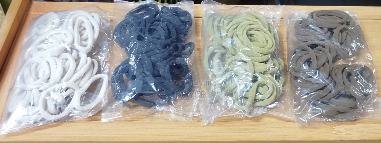 50pcs Solid Color Mini Hairbands