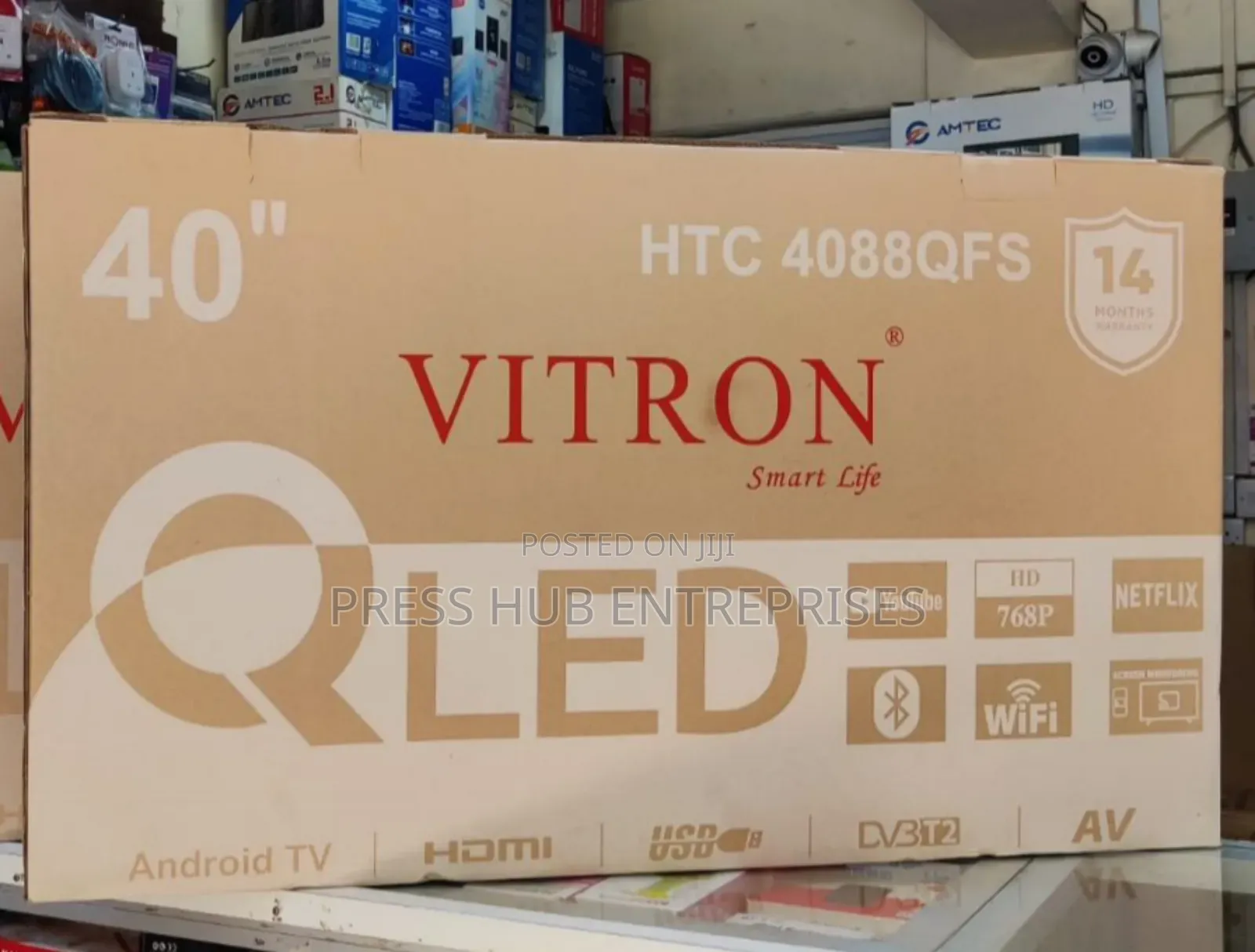 Vitron 40-Inch Qled Smart Android Tv,