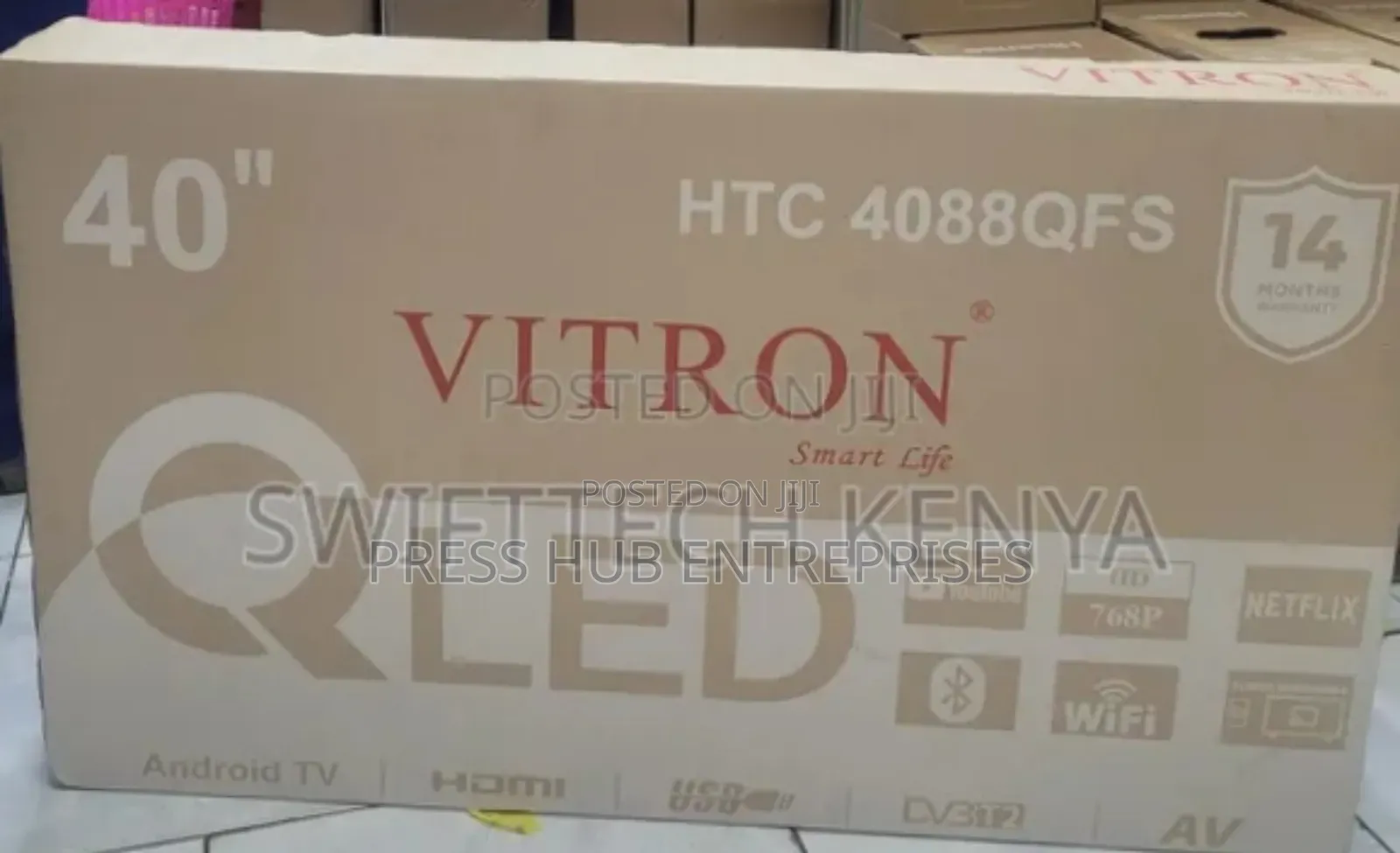 Vitron 40-Inch Qled Smart Android Tv,