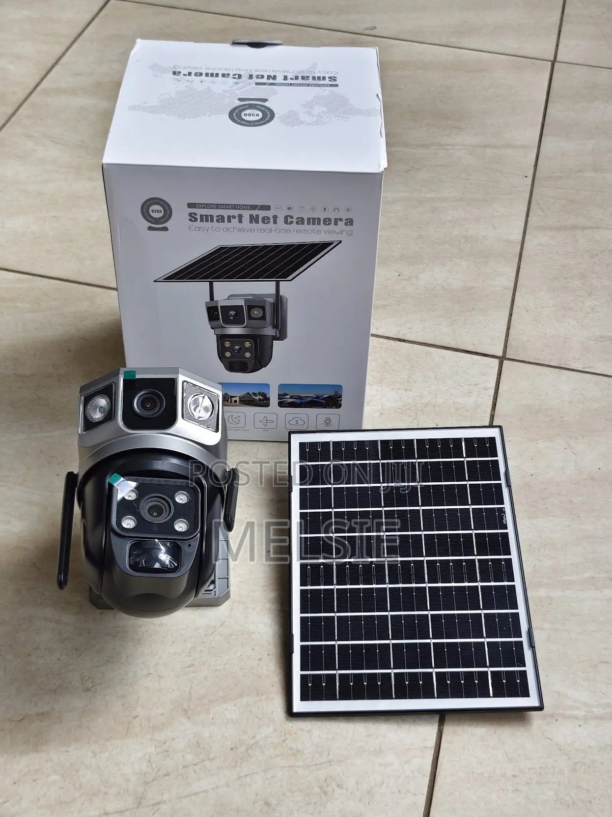 Solar Powered 4g PTZ Camera Dual Lens | Sim Card Security Camera