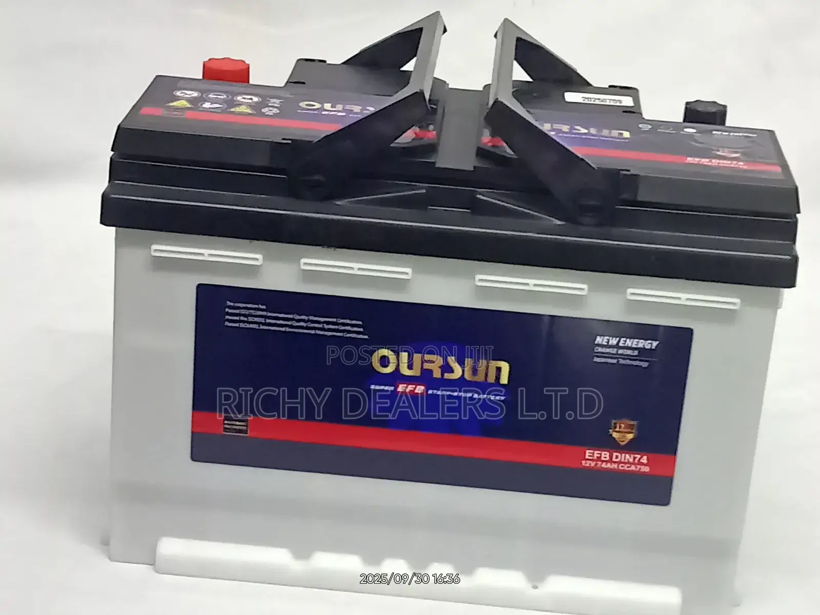 Oursun Din74mf Start Stop Car Battery