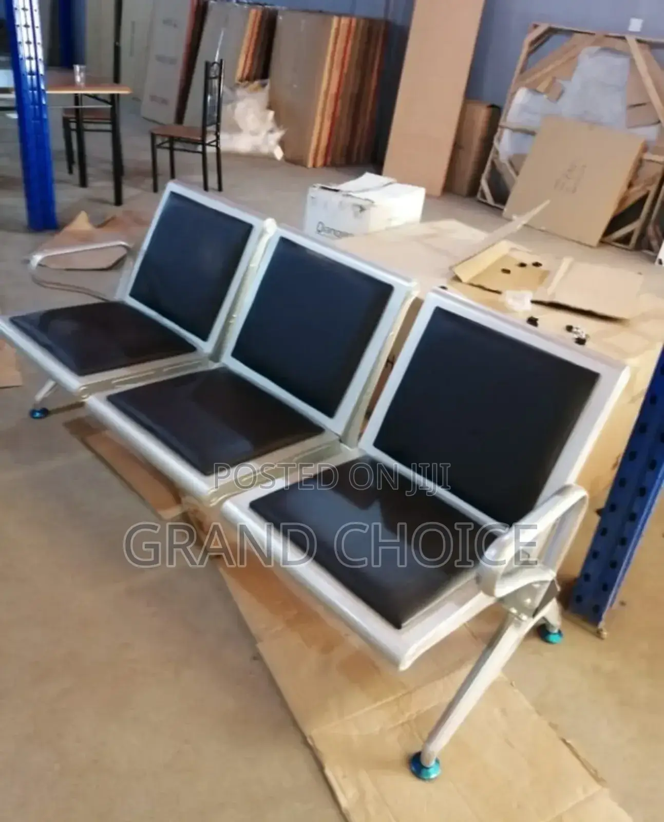 Black Heavy Duty Link Chair