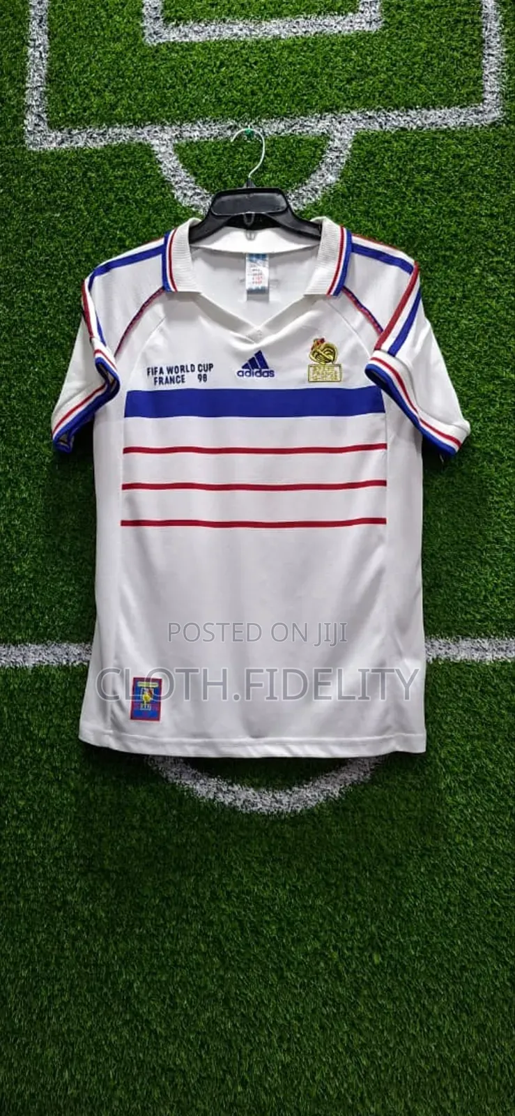 France Away 1998 Retro Jersey.