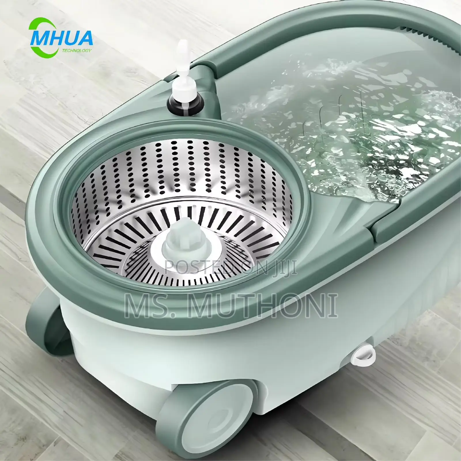 360-Degree Spin Mop Bucket Set Designed 4 Efficient Floor Cleaning.