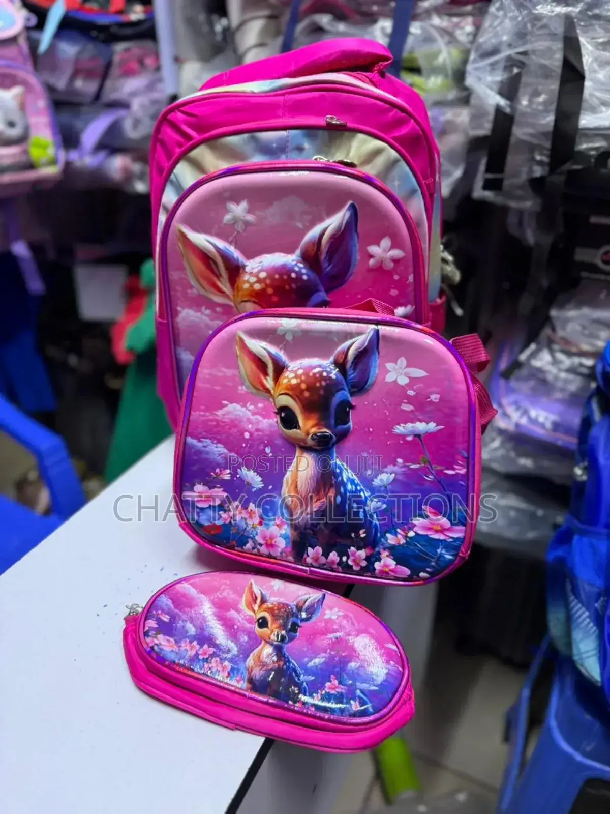 3 in 1 Girls Cartoon Themed School Bags School Backpacks Grade 2 to 6