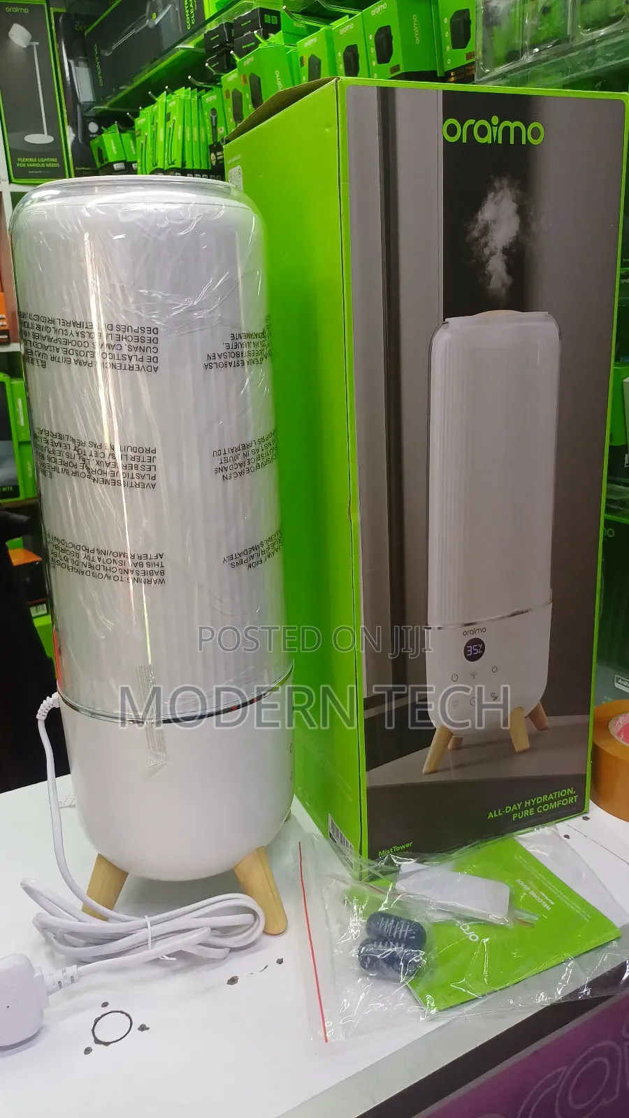 Oraimo 6l Top-Fill Humidifier With Adjustable Mist Levels