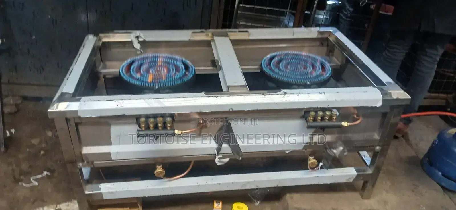 Heavy Duty Cooker Stainless Steel Two Burner