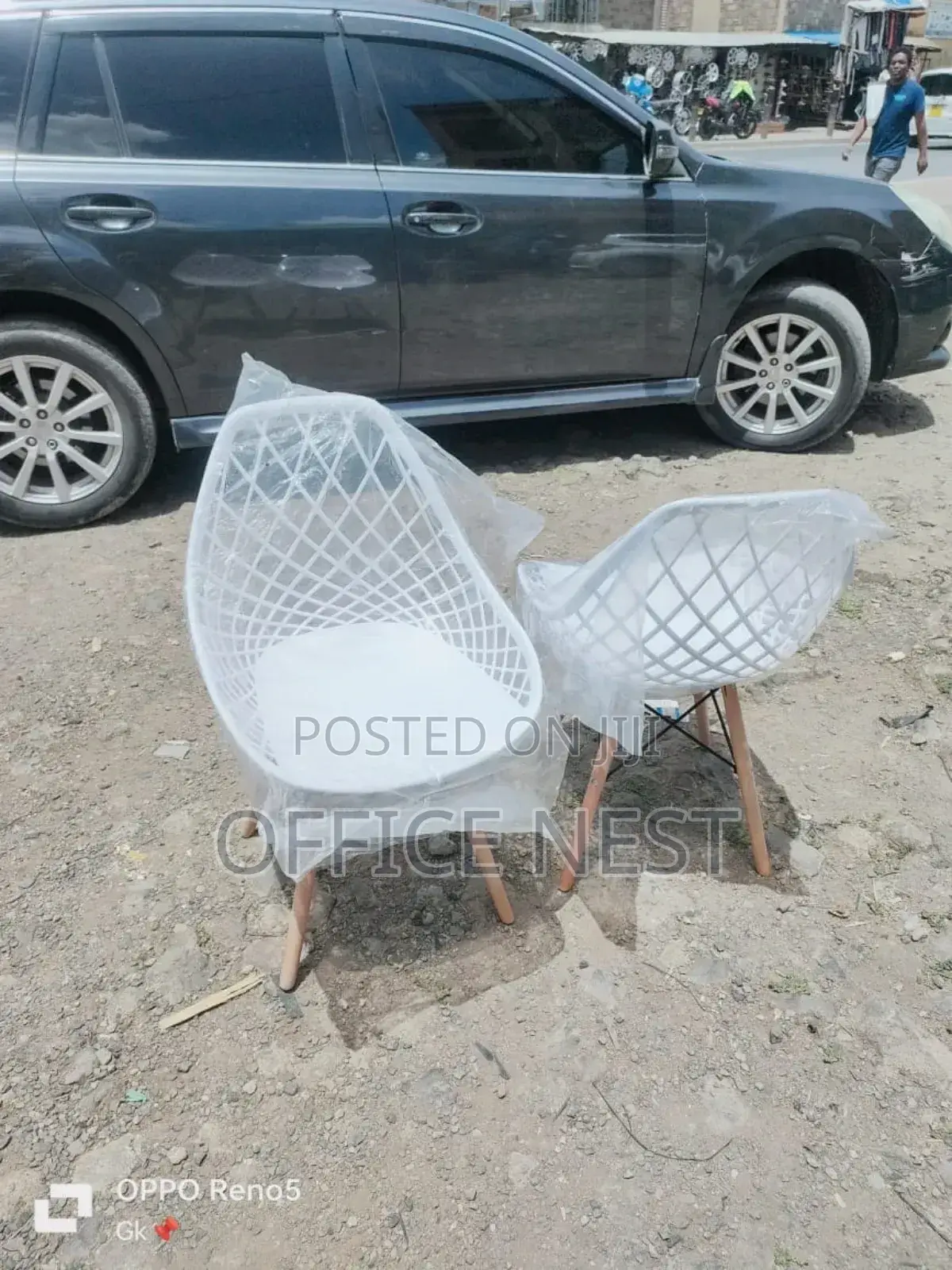 White Mesh Eames Chair