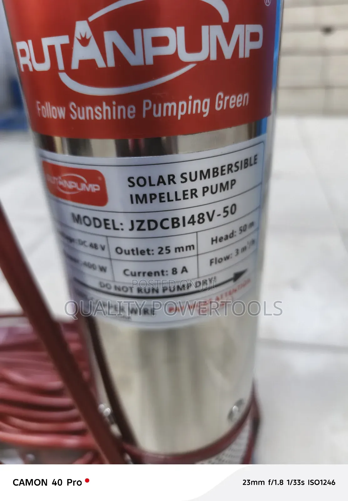 New Model 48v 400w Solar Submersible Water Pump