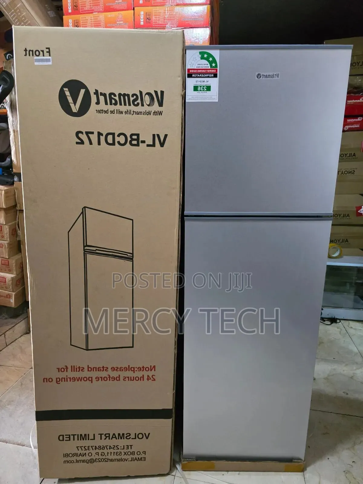 The Volsmart Vl-Bcd172 Refrigerator (Top‐Freezer) (172 Litres)
