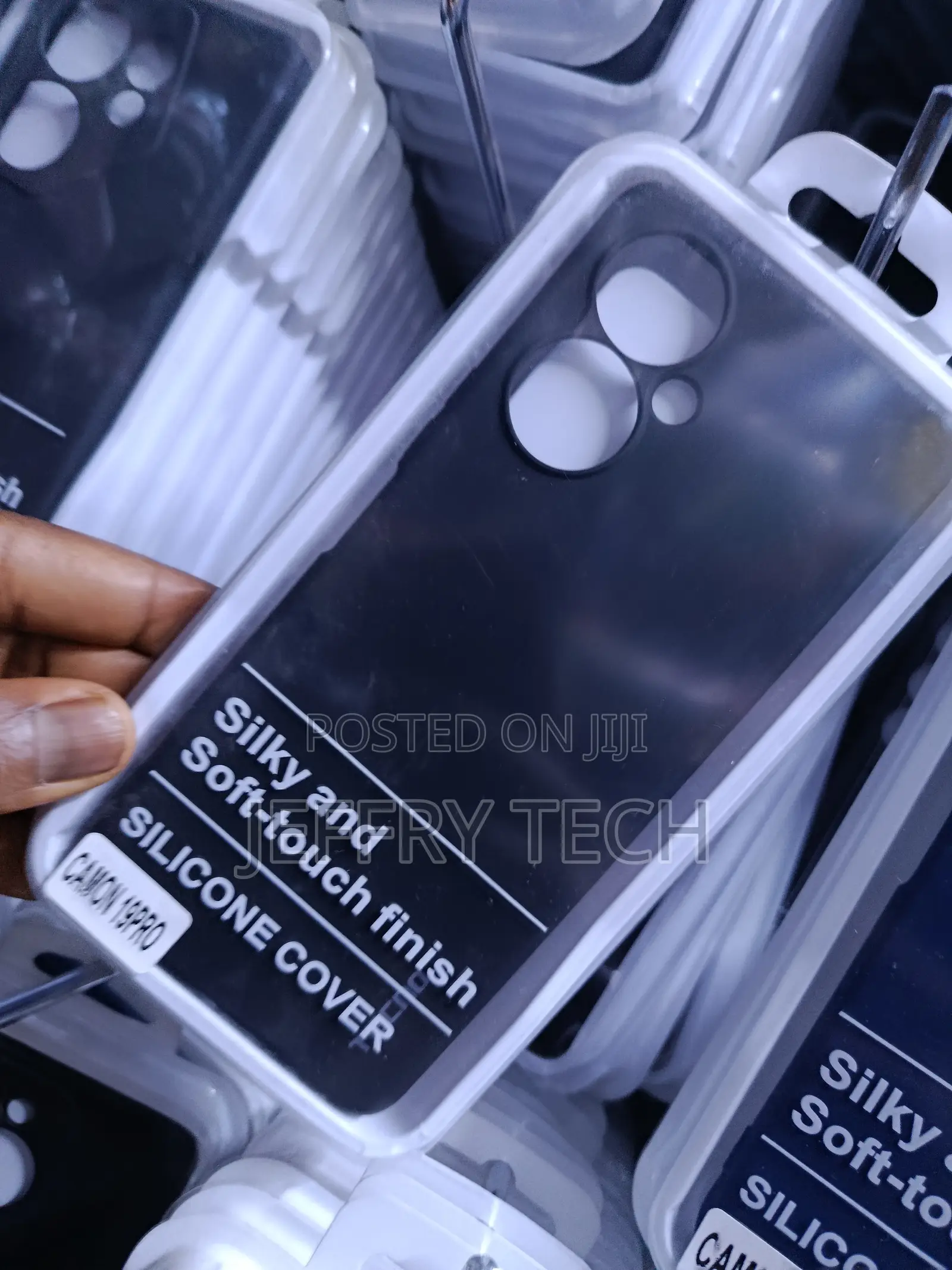 Tecno Camon 19 Pro Silicone Case Featuring a Silky, Soft-Touch Finish