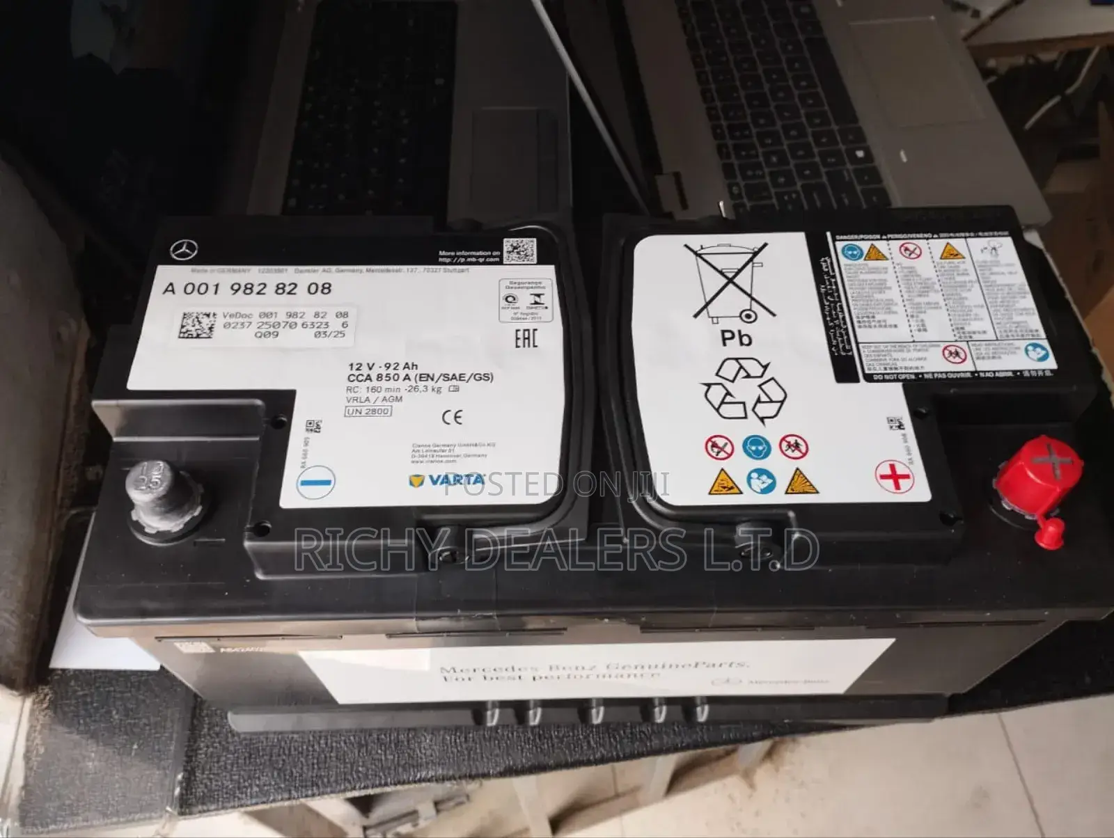 Varta 12v 92ah Agm Battery