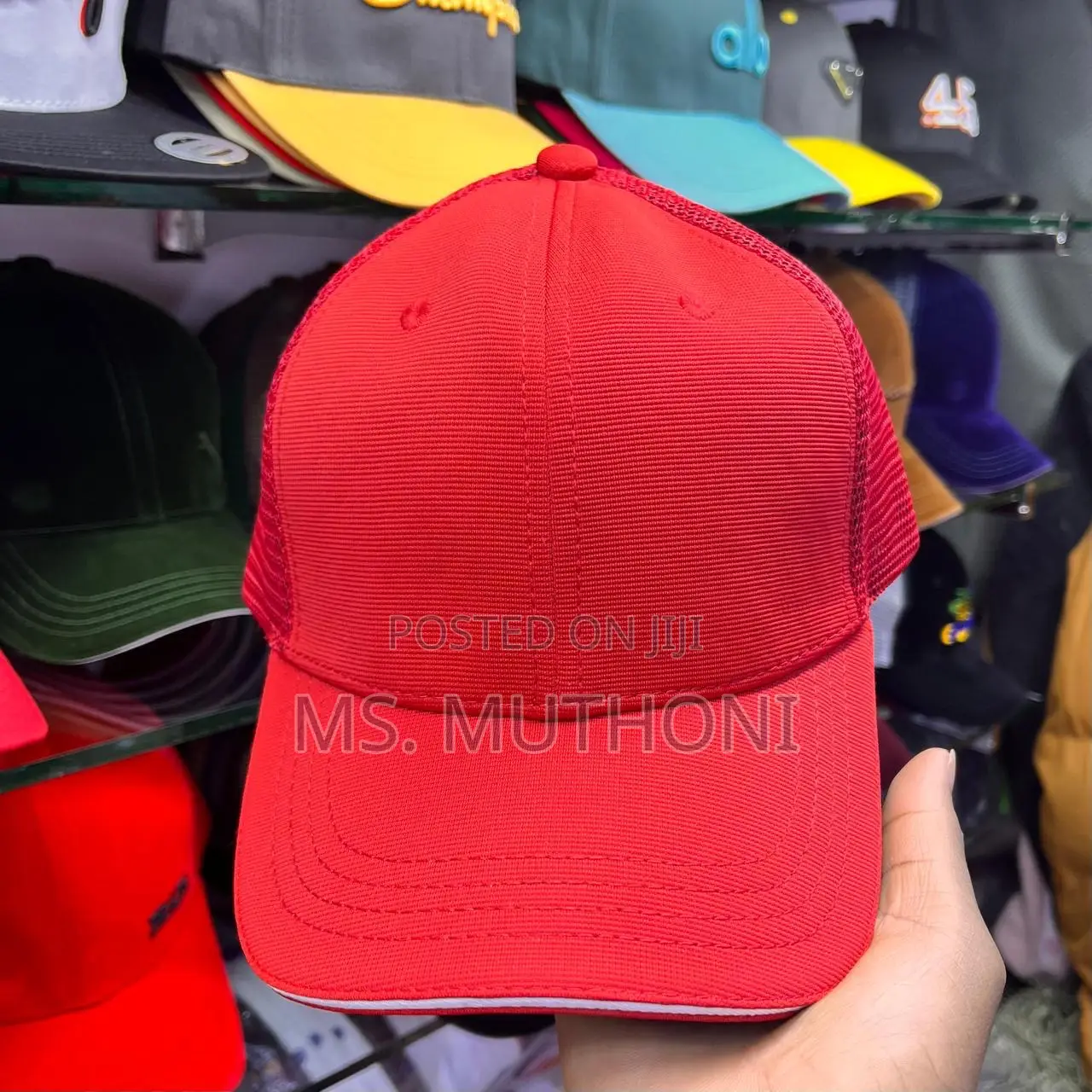 Plain Breathable Adjustable Snapback Closure Trucker Hat 