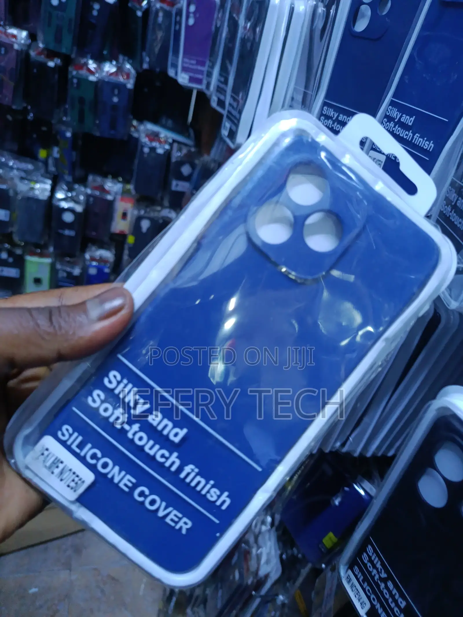 Blue Silicone Cover for the Falme Note50, Silky and Soft-Touch Finish.