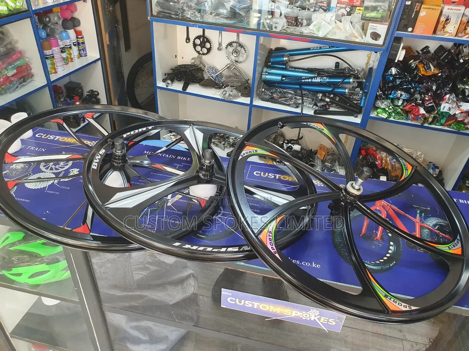 Size 26 Sealed Disk Chrome Wheels (Pair)