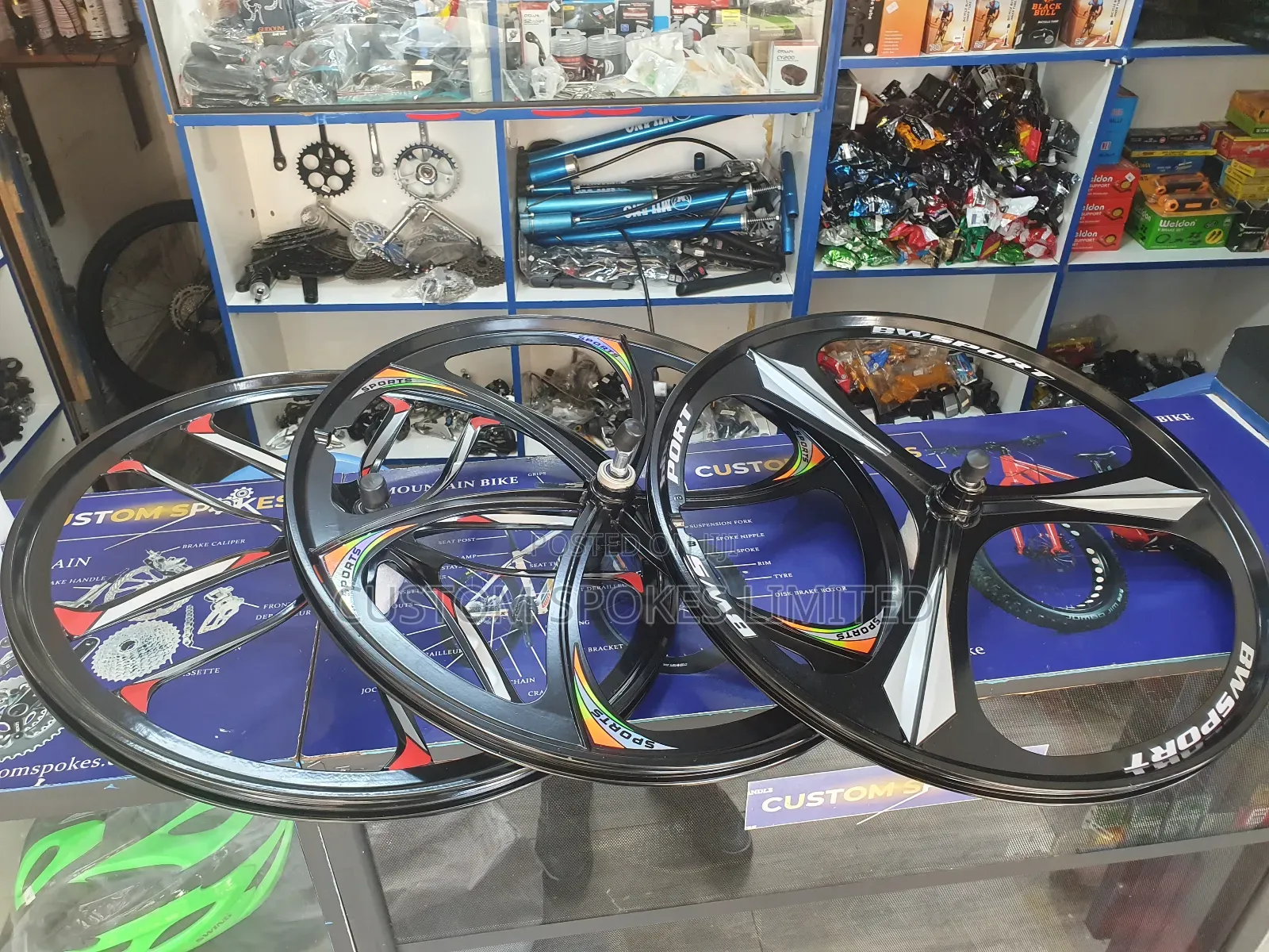Size 26 Sealed Disk Chrome Wheels (Pair)