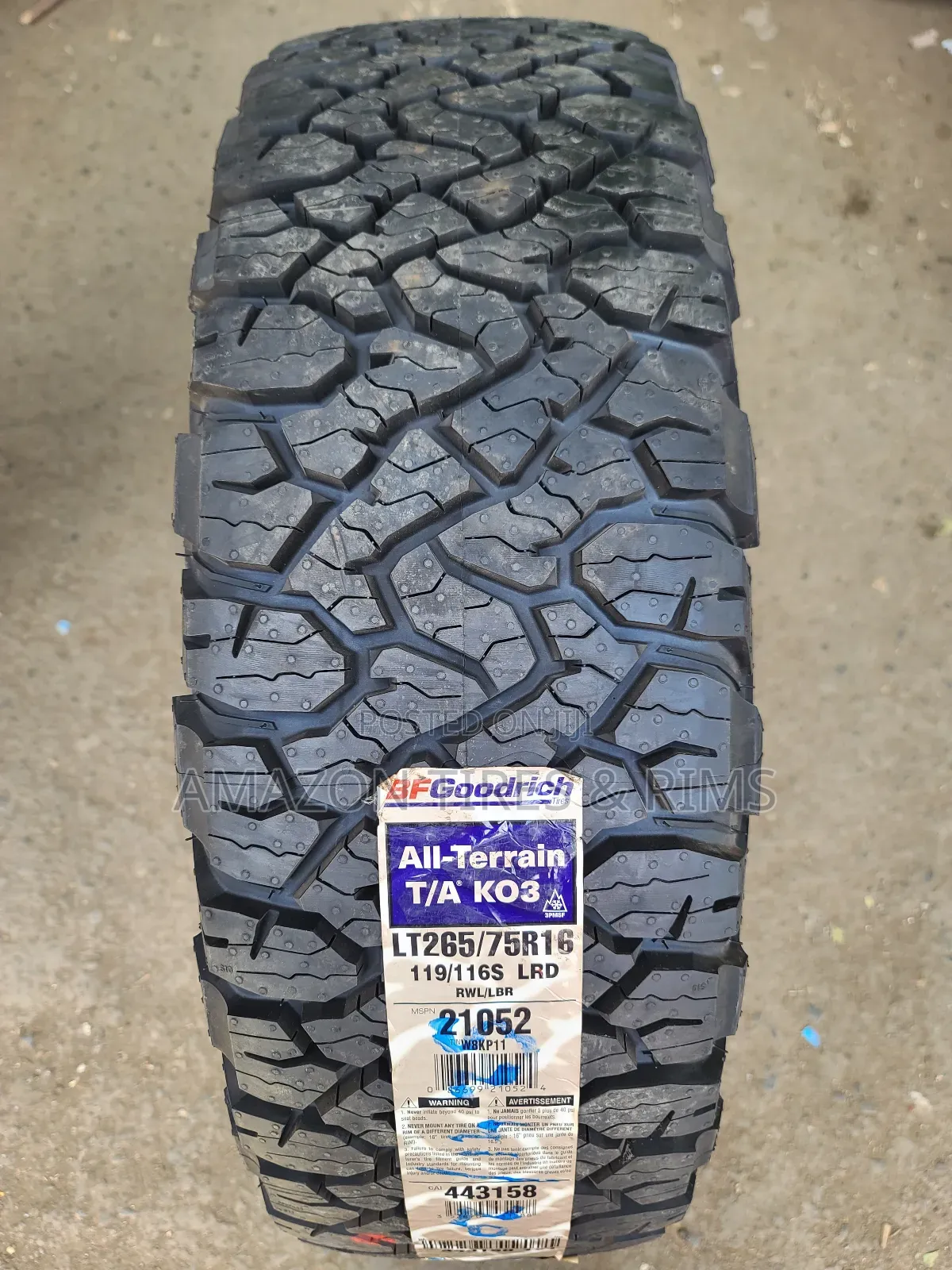 265/75r16 Bf Goodrich a/Tk03 All-Terrain