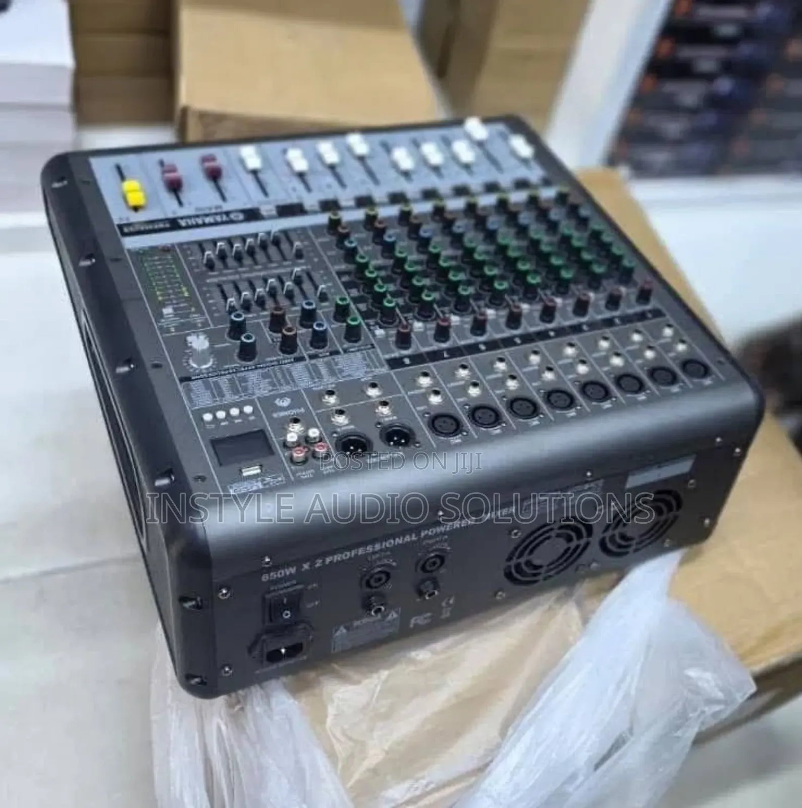 8 Channels Powered Mixer Usb and Bluetooth Enabled 1500w