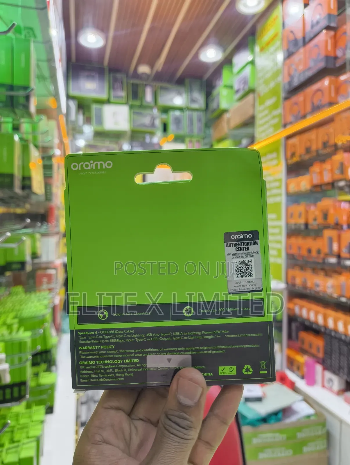 Oraimo 65w 4 in 1 Fast Charging Cable