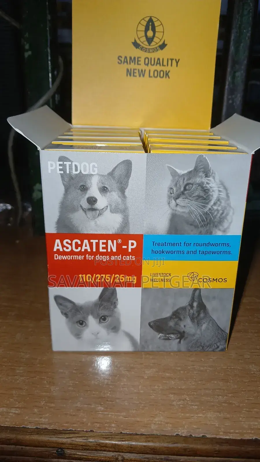 Petdog Ascaten-P Dewormer for Dogs and Cats - Pack of 6 Tablets