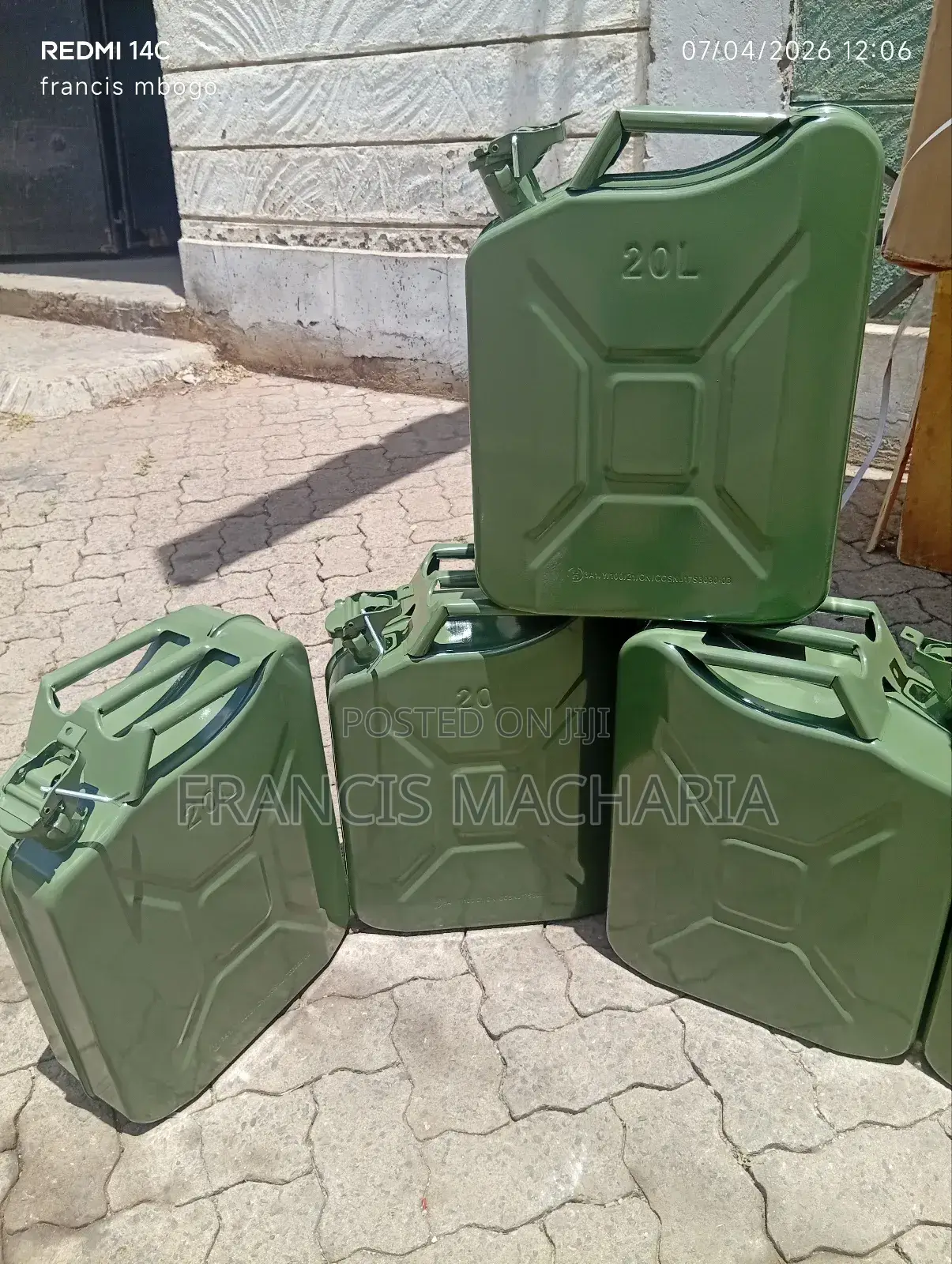 Metallic Steel Fuel Jerrycan