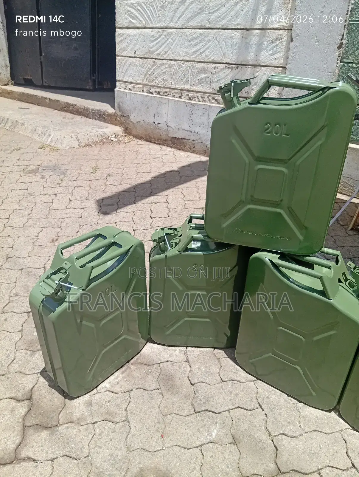 Metallic Steel Fuel Jerrycan