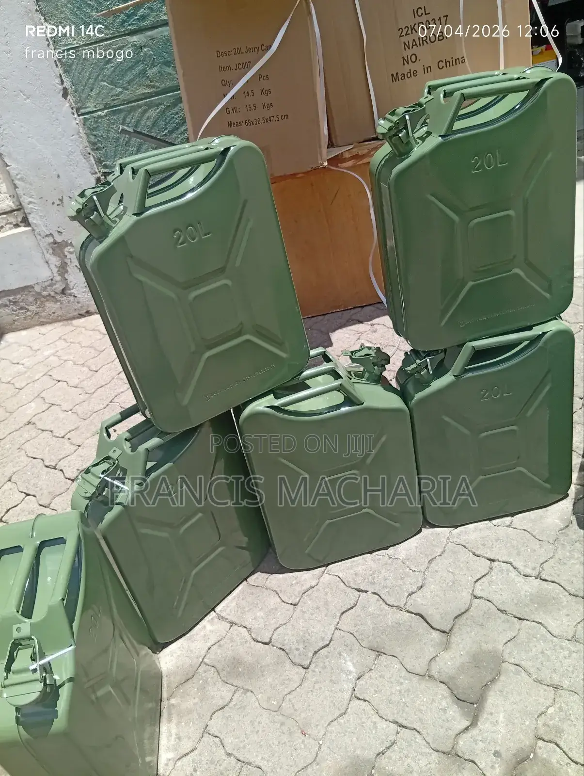 Metallic Steel Fuel Jerrycan