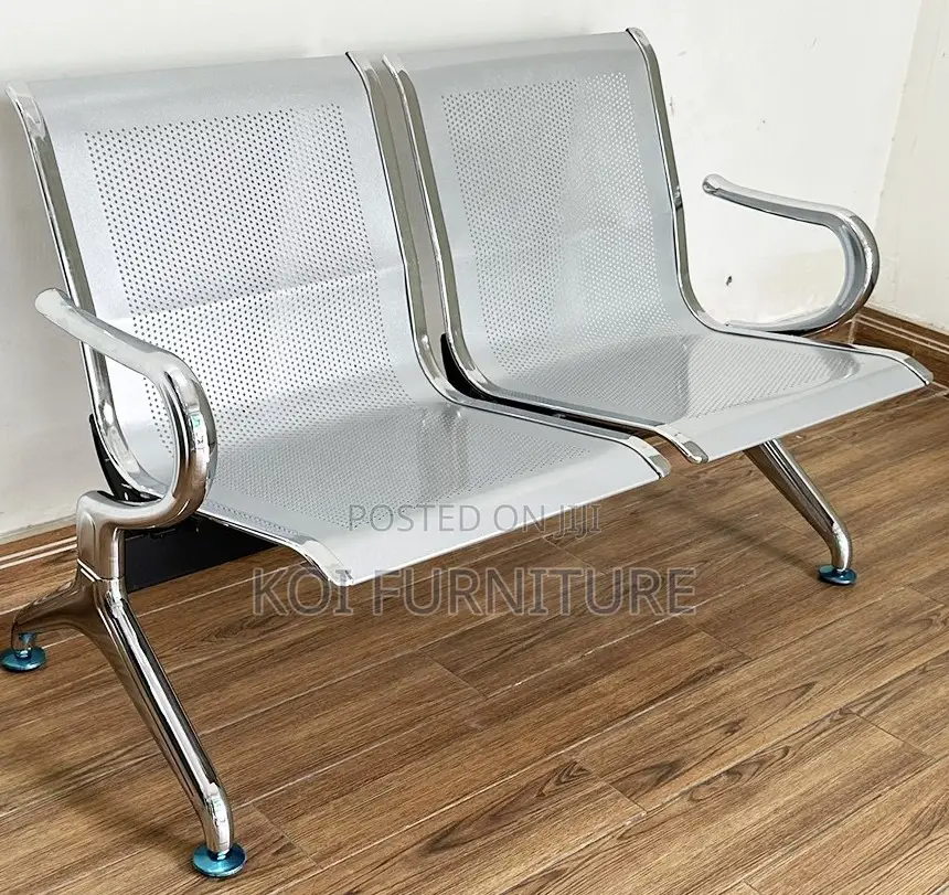 Office Benches; Two Seaters Sleek Long Term Steel Bench