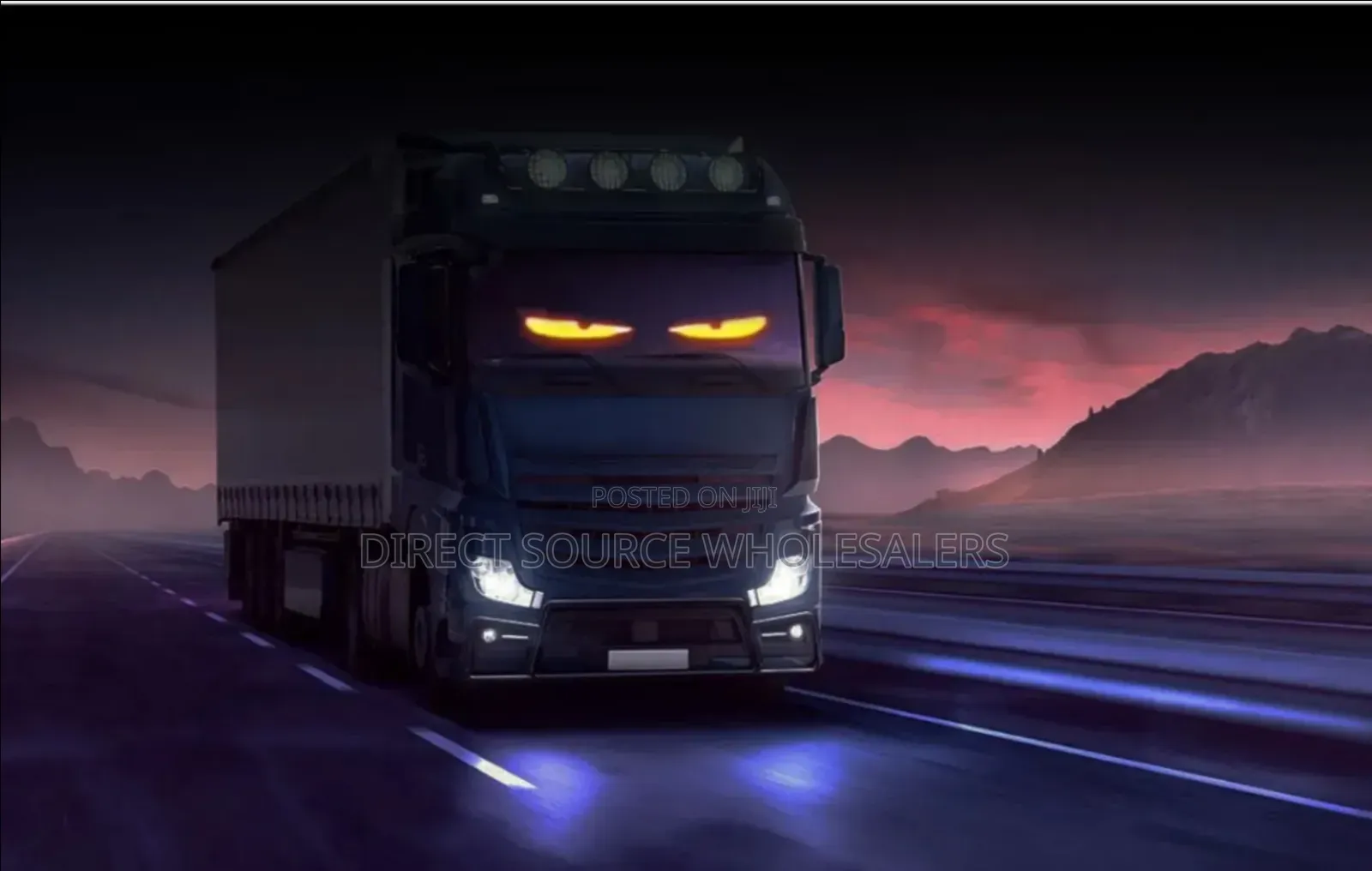 Editable Car and Truck Magic Eye. Devils Eye