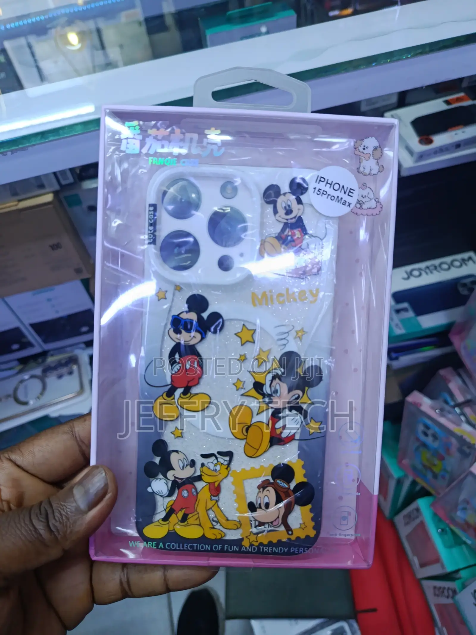 Fungie Brand Mickey Mouse Themed Case Phone for iPhone 15 Pro Max.