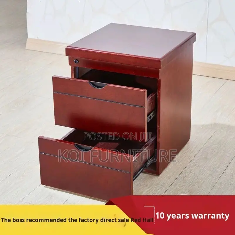 Office Desk; 1.8 Meters Mahogany L Shaped Executive Commanding Desk