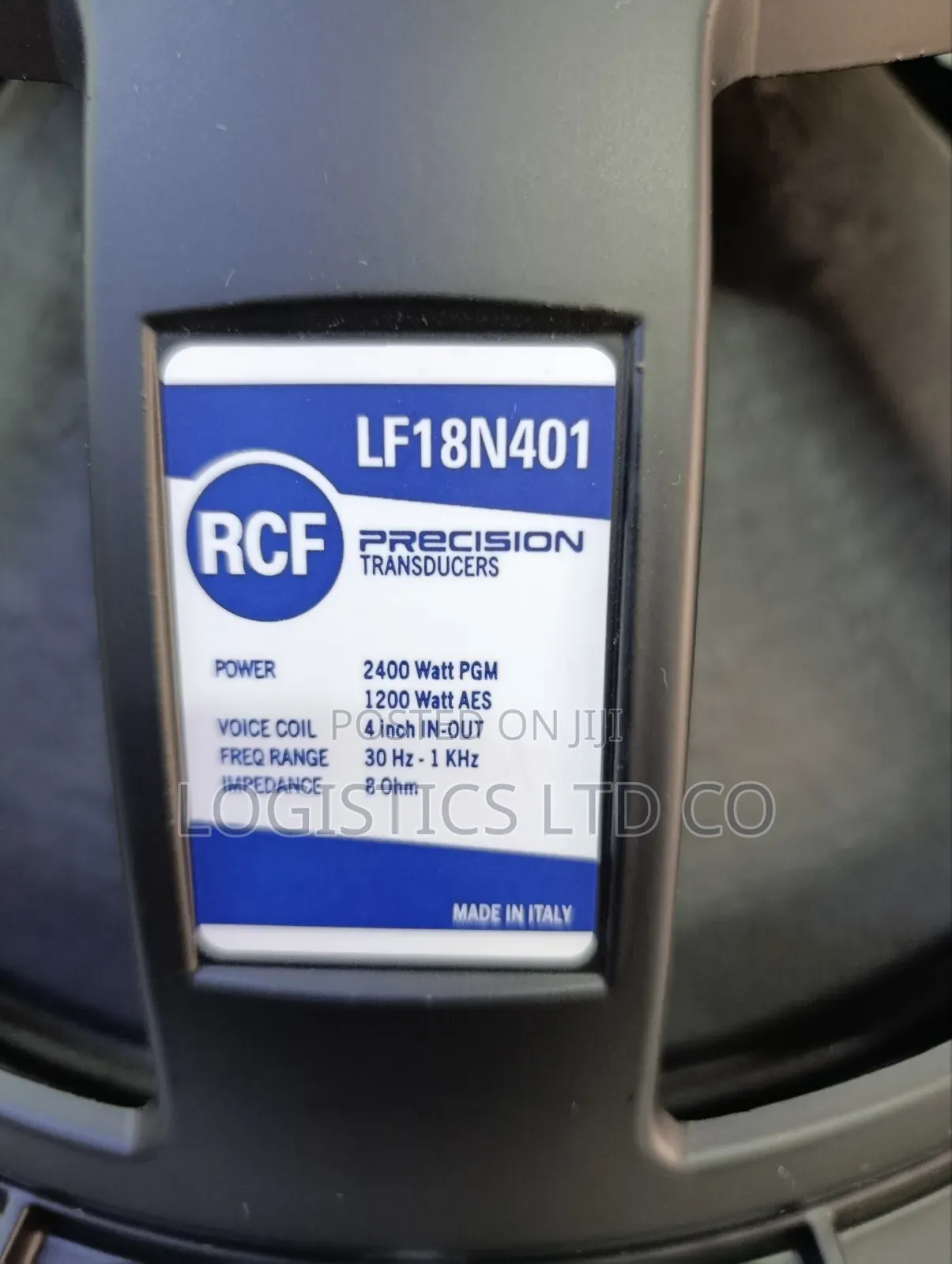 RCF Lf18n401 - 2400w 18-Inch Neodymium With 4-Inch Voice Coil