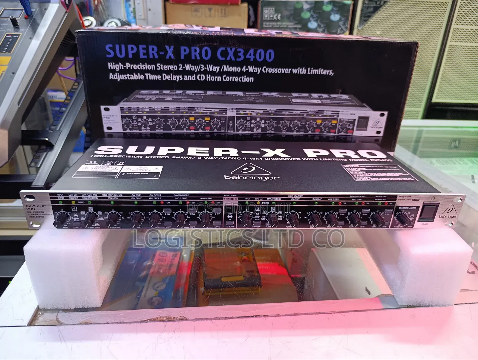 Behringer Super-X Pro Cx3400 Crossover With Stereo 3-Way/4-Way/Mono