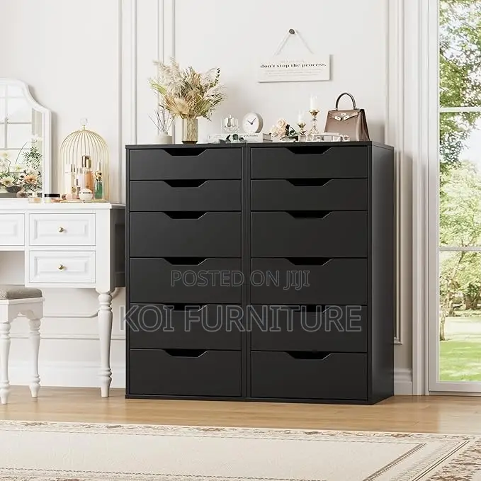 Storage Units; Solid Wooden Construced Chest of 6 Drawers Cabinet