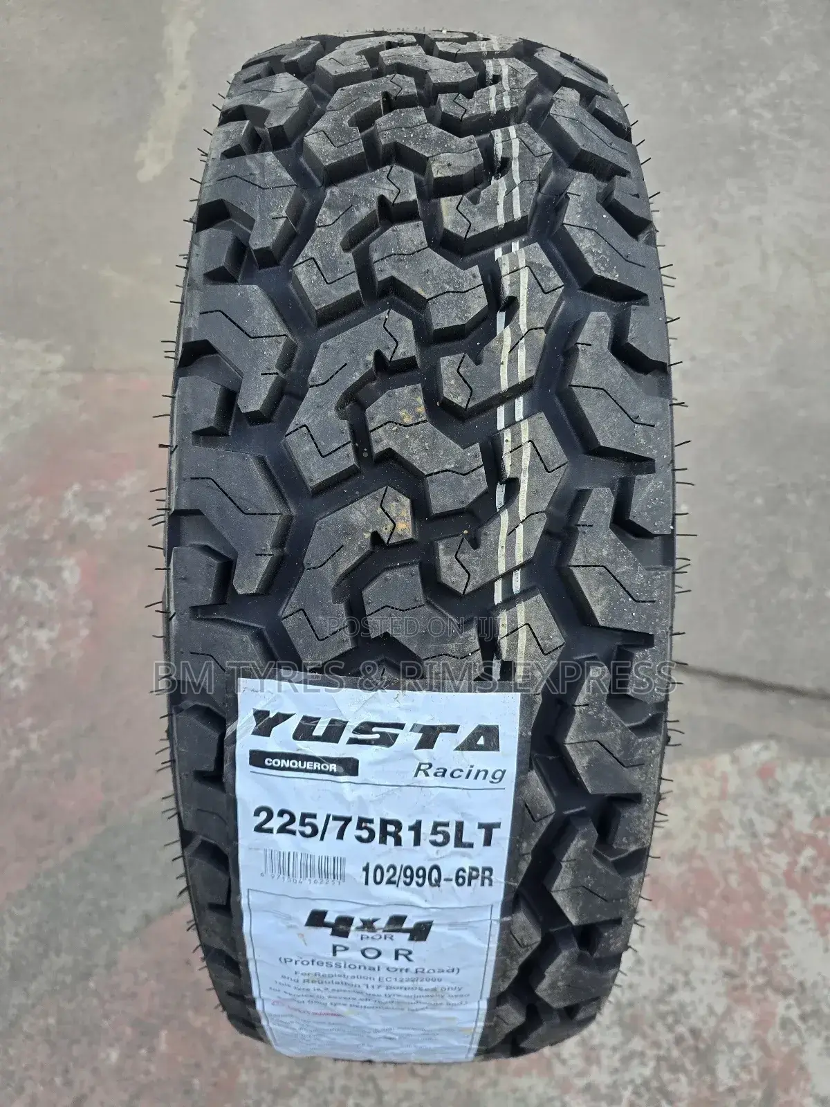 225 /75 R15 Yusta Tyres (All Terrein) Commercial