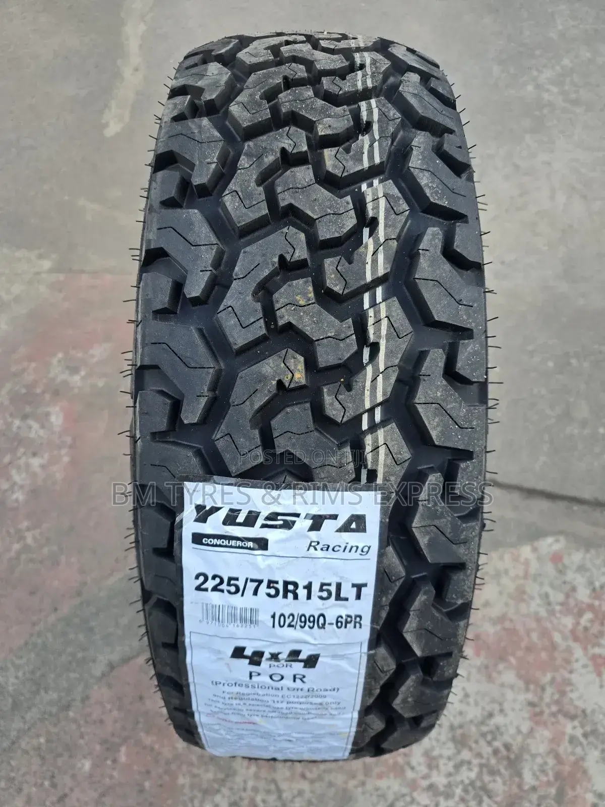 225 /75 R15 Yusta Tyres (All Terrein) Commercial