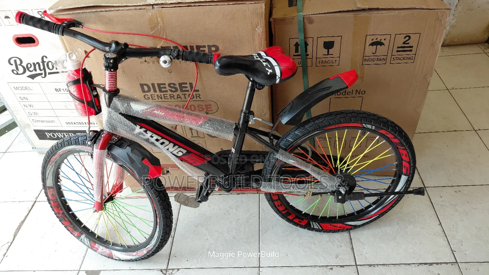 Medium Size 20 Kids Mountain Bike Red/Black