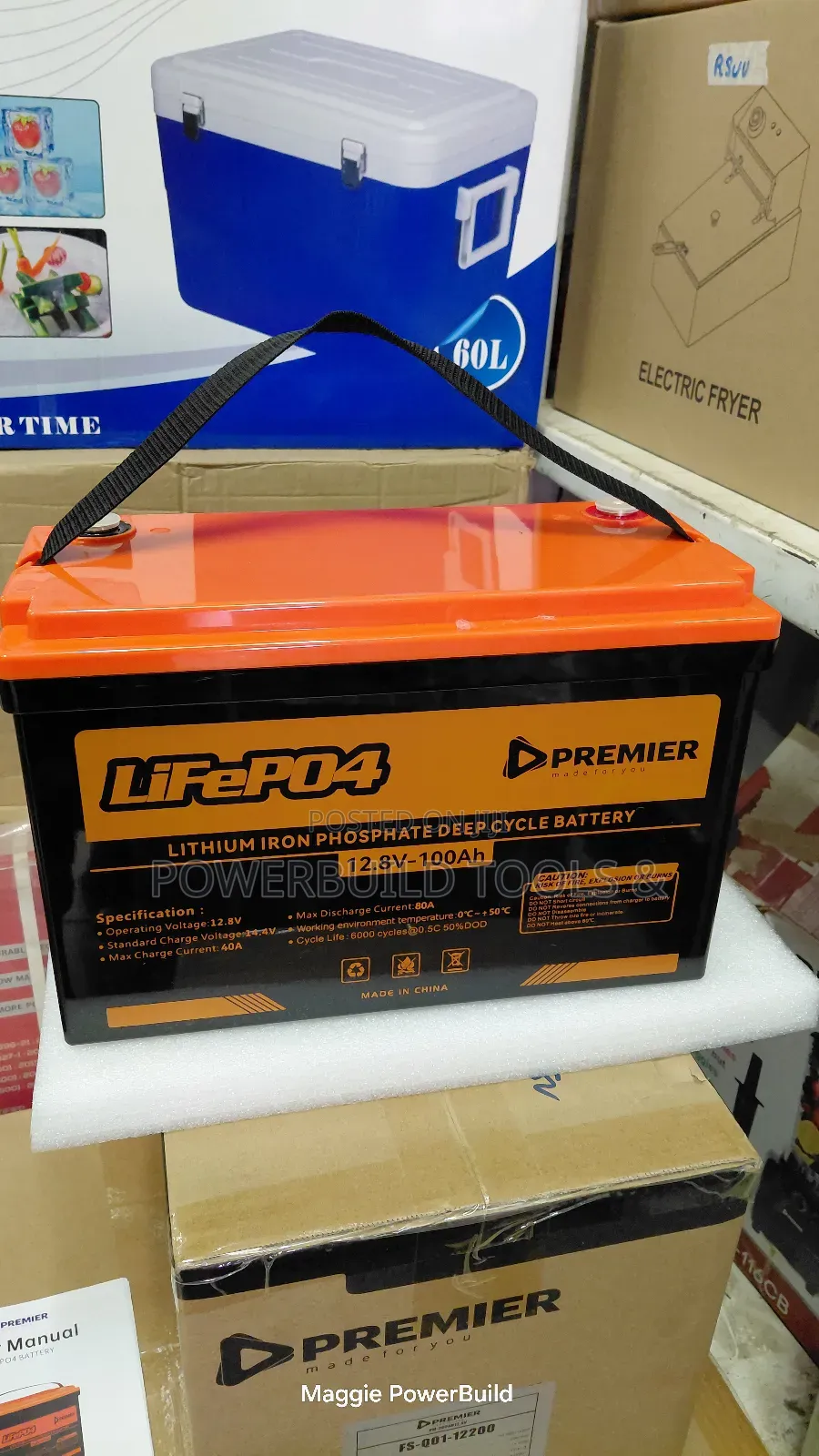 Powerful Premier Lifepo4 100ah 12.8v Lithium Battery