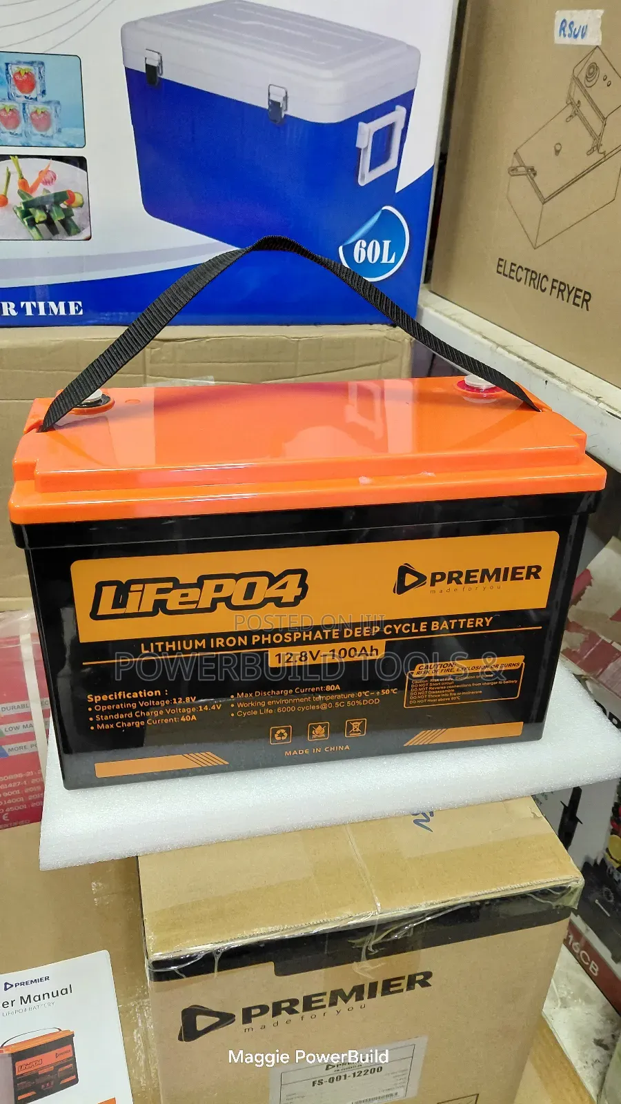 Powerful Premier Lifepo4 100ah 12.8v Lithium Battery