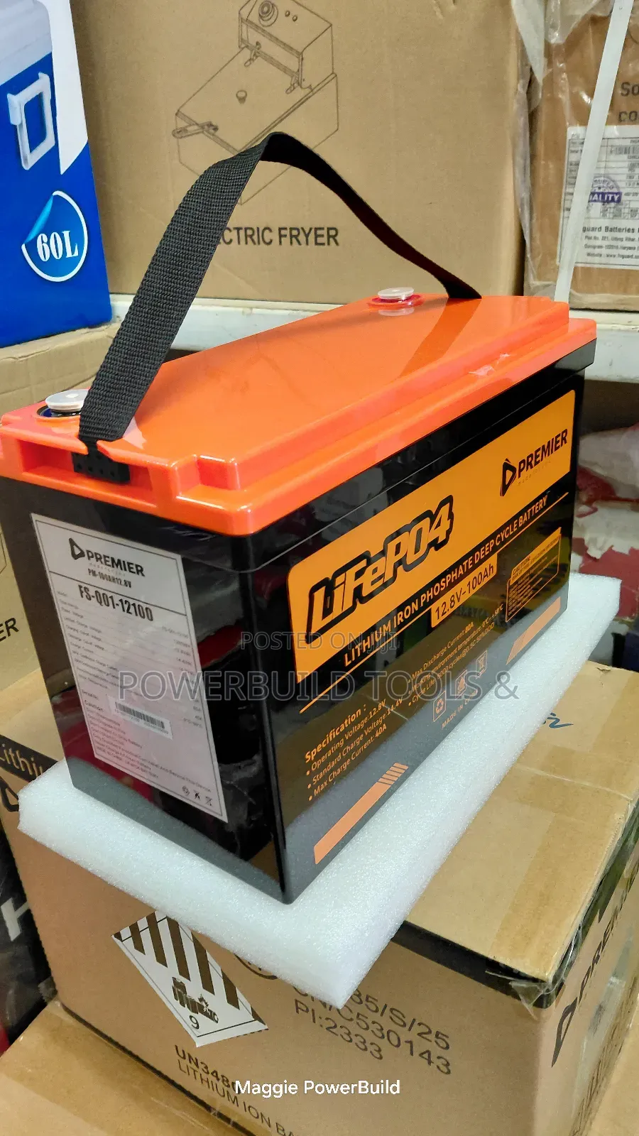 Powerful Premier Lifepo4 100ah 12.8v Lithium Battery