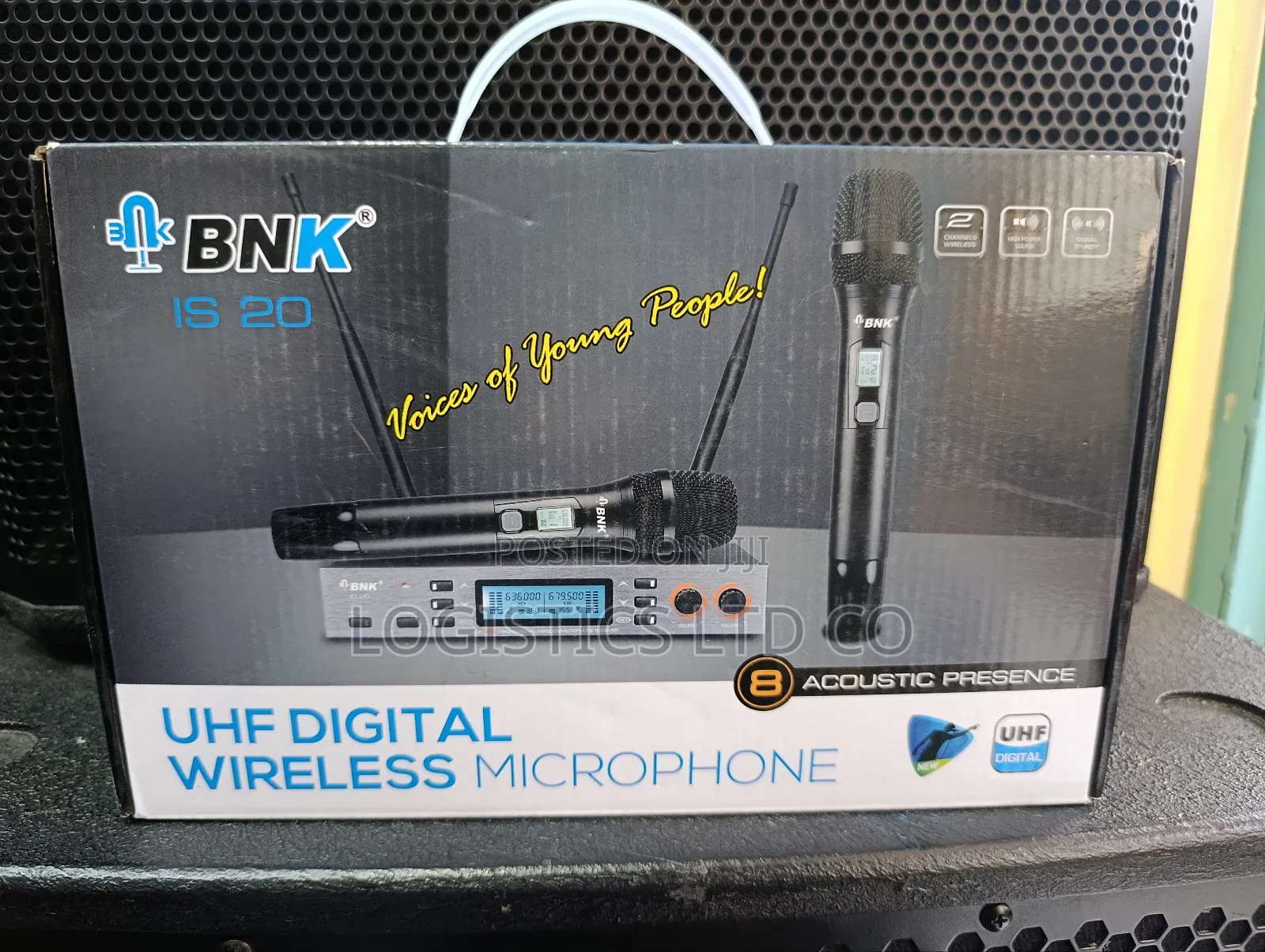BNK 2 Channel Uhf Professional Wireless Microphone Is20 300meters
