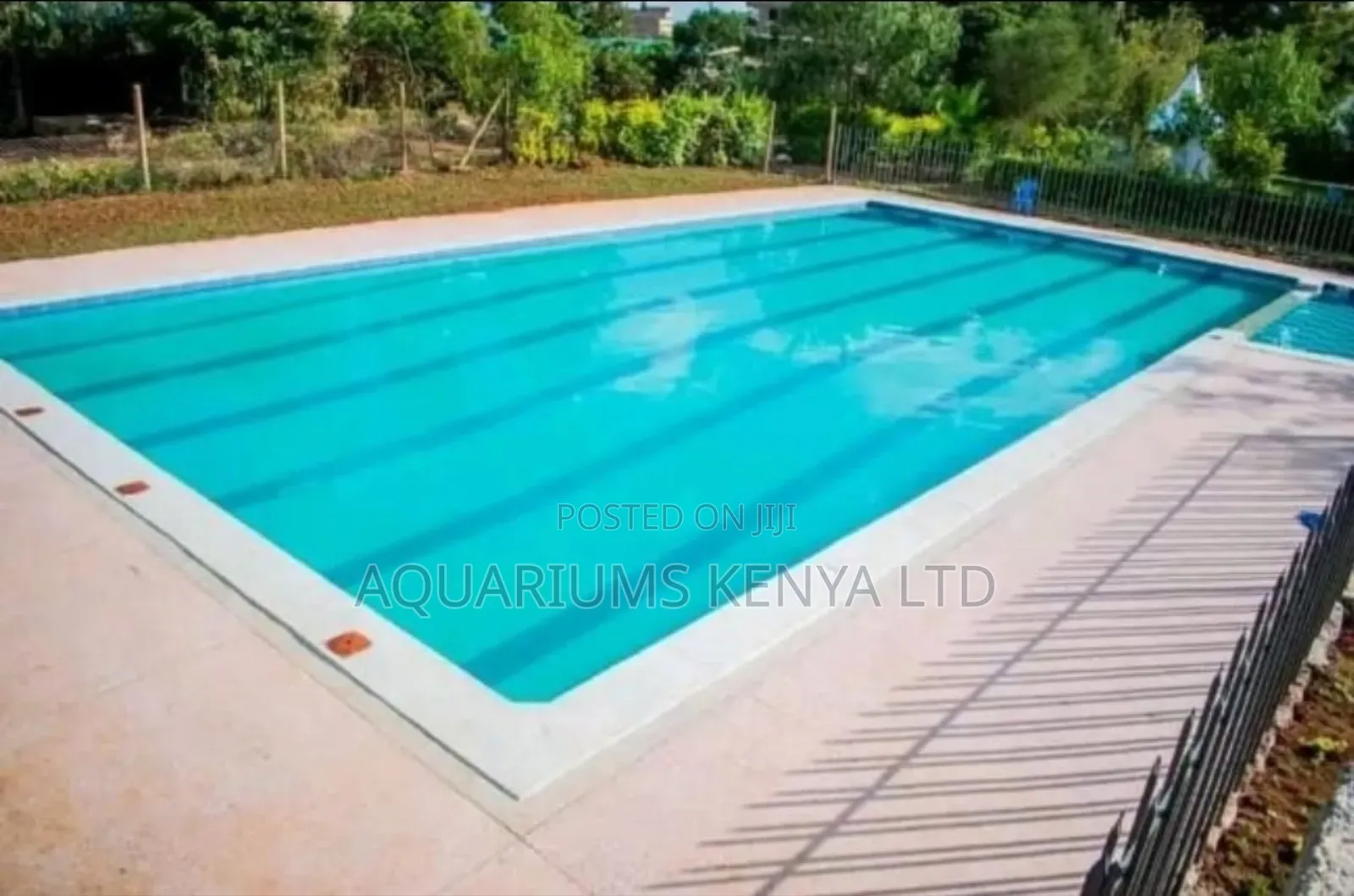 25m X 10m Blue Tiled Swimming Pool Construction–For Training Leisure