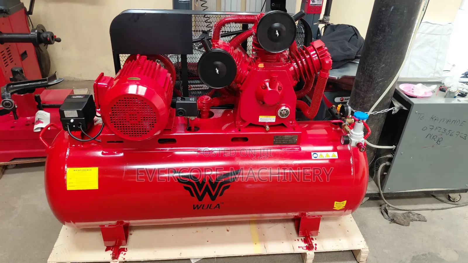 Electric 3phase Air Compressor Machine 10hp Motor 12.5bar .