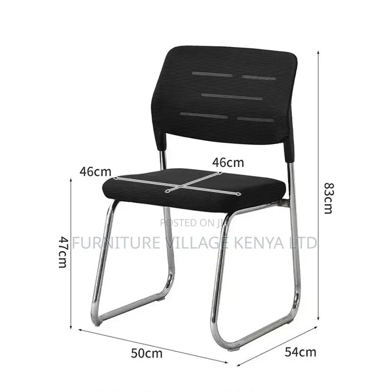 Office Chair; Stackable Fixed Legs Office Waiting Room Conference