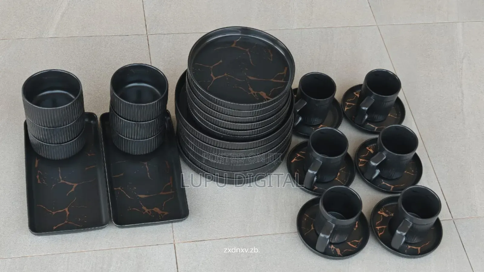 32pcs Matte Stoneware Smooth Finish