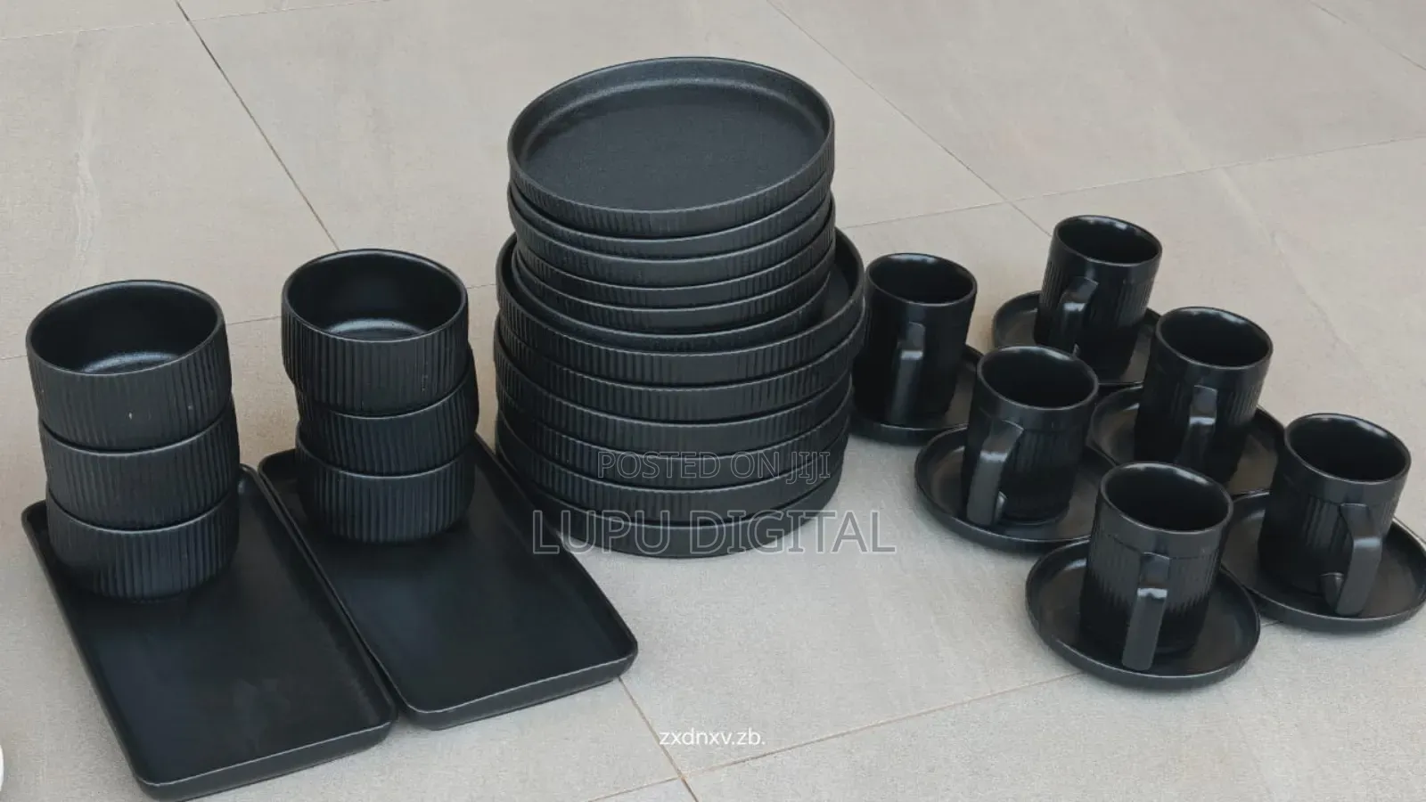 32pcs Matte Stoneware Smooth Finish